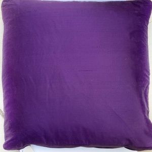 Shiraz silk violet 18” sq. pillow